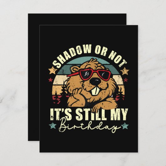 影でも私の誕生日でもない 出欠カード (正面/裏面)