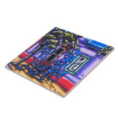 "影で覆われた戸口、チューソンのバリオ"のタイル タイル (側面)