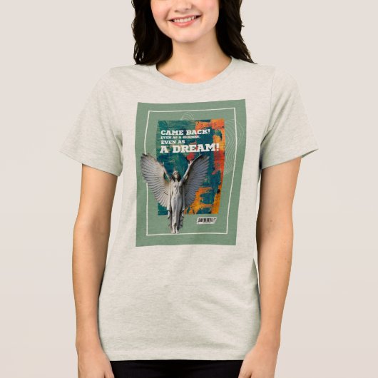 影として戻ってきた 詩的な引用Tシャツ トライブレンドTシャツ (正面)