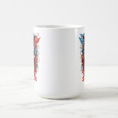 影と音から爆発する炎嵐Tシャツ コーヒーマグカップ (中央)