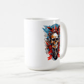 影と音から爆発する炎嵐Tシャツ コーヒーマグカップ (正面右)