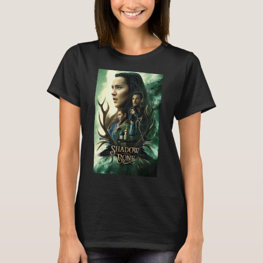 影と骨のアントラーのグループのポスター Tシャツ (正面)