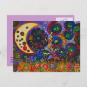 影に傷ついた月 ポストカード (正面/裏面)