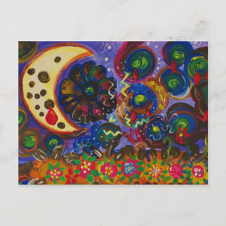 影に傷ついた月 ポストカード