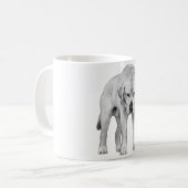 影に刻まれた コーヒーマグカップ (正面左)