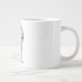 影に刻まれた ジャンボコーヒーマグカップ (右)