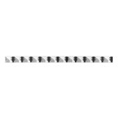 影のあるギターのヘッドストック サテンリボン (正面)