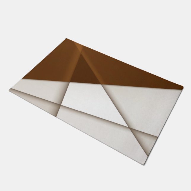 影のある三角形の傾き、モダンクラシックスタイル ドアマット (アングル)