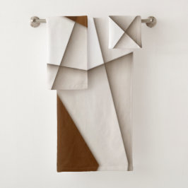 影のある三角形の傾き、モダンクラシックスタイル バスタオルセット