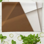 影のある傾斜ベージュ三角形、滑らかなスタイル キッチンタオル (折り畳み)