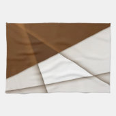 影のある傾斜ベージュ三角形、滑らかなスタイル キッチンタオル (横)