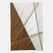 影のある傾斜ベージュ三角形、滑らかなスタイル キッチンタオル (縦)