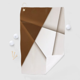 影のある傾斜ベージュ三角形、滑らかなスタイル ゴルフタオル