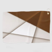 影のある傾斜ベージュ三角形、滑らかなスタイル ゴルフタオル (横)