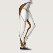 影のある傾斜ベージュ三角形、滑らかなスタイル レギンス (右)