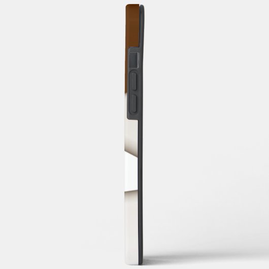 影のある傾斜ベージュ三角形、滑らかなスタイル Case-Mate iPhoneケース (裏面 / 左)