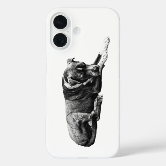 影のある犬のスマホケース Case-Mate iPhoneケース (裏面)