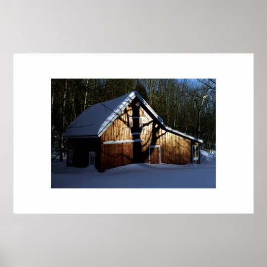 影のある納屋 ポスター (正面)