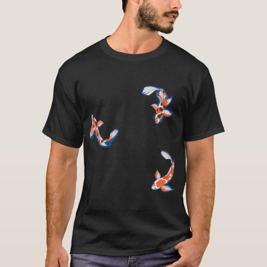 影のある鯉 Tシャツ (正面)