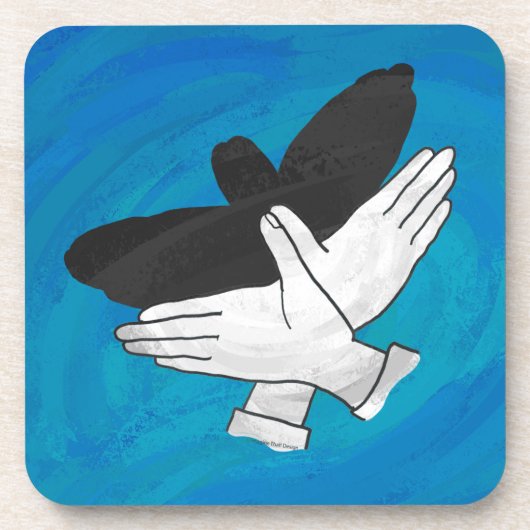 影のイーグル(青) コースター (正面)