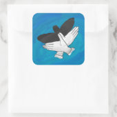 影のイーグル(青) スクエアシール (バッグ)