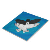 影のイーグル(青) タイル (側面)