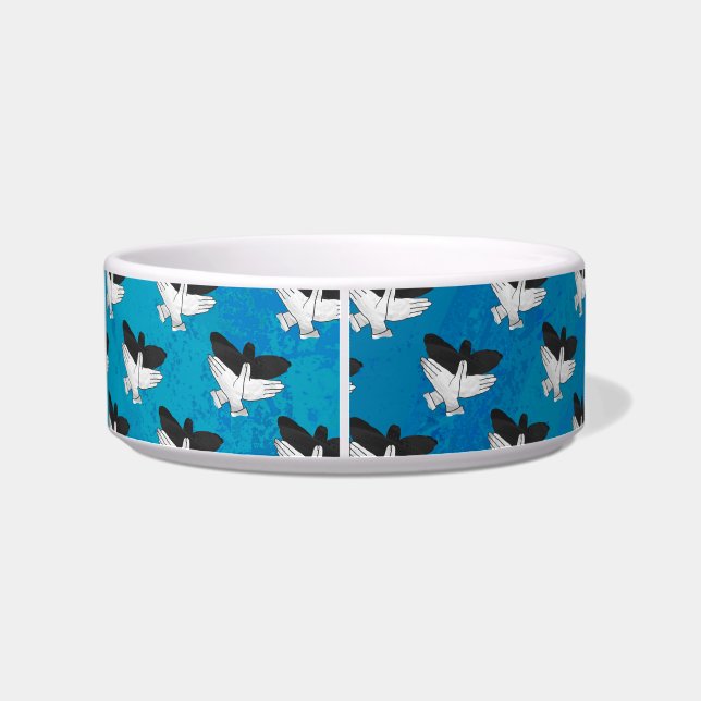 影のイーグル（青） ボウル (裏面)