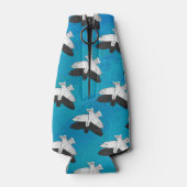 影のイーグル（青） ボトルクーラー (裏面)