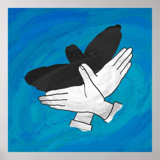 影のイーグル（青） ポスター (正面)