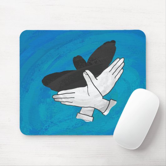 影のイーグル(青) マウスパッド (マウス)