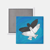 影のイーグル（青） マグネット (正面/裏面)