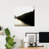 影のショアオブランドスケープアート ポスター (ホームオフィス)