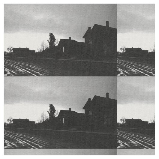 影のシルエットの静寂 ファブリック (クローズアップ)