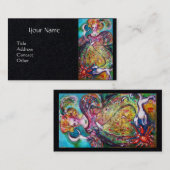 影のタロッ失ったツムーンレディーブラック紙 名刺 (正面/裏面)