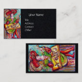 影のタロッ失ったツ、マジシャンブラック紙 名刺 (正面/裏面)