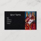 影のタロッ失ったト教皇ヒエロファントブラック紙 名刺 (正面)