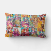 影のタロ失ったット/星，月，日，皇后 ランバークッション (裏面)