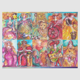 影のタロ失ったット/星，月，日，皇后 薄葉紙