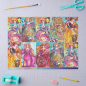 影のタロ失ったット/星，月，日，皇后 薄葉紙 (クラフト)