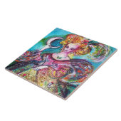 影のタロ失ったット/月の女性セラミック タイル (側面)