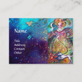 影のタロ失ったット/月の女性、太陽と星 名刺 (正面)