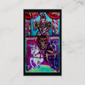 影のタロ失った/チャリオットブラック紙 名刺 (裏面)