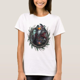 影のダークサンタ ~ ゴシッククリスマススケルトン Tシャツ