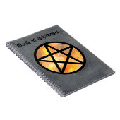 影のノート2の秋の星形五角形の本 ノートブック (右側)