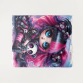 影のハート タペストリー (正面(横))