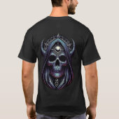 影のベール:謎めいたスカル» Tシャツ (裏面)