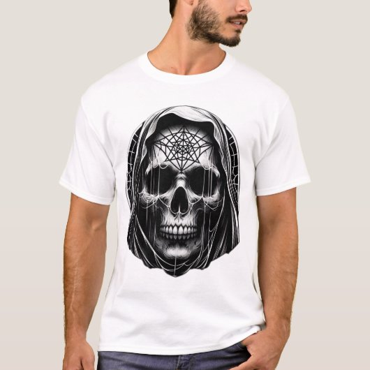 影のベール:謎めいたスカル» Tシャツ (正面)