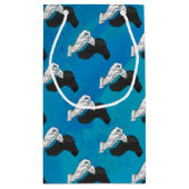 影のラクダ（青） スモールペーパーバッグ (裏面)