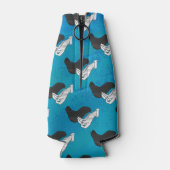 影のラクダ（青） ボトルクーラー (裏面)