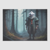 影の不気味なピエロ – デコパージュ 薄葉紙 (正面)